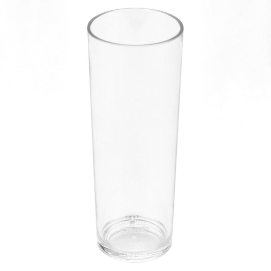 G.E.T. H-14-1-SAN-CL-EC Clear 14 oz. Tom Collins, Break Resistant Dishwasher Safe San Specialty Drinkware Collection (Pack of 4)