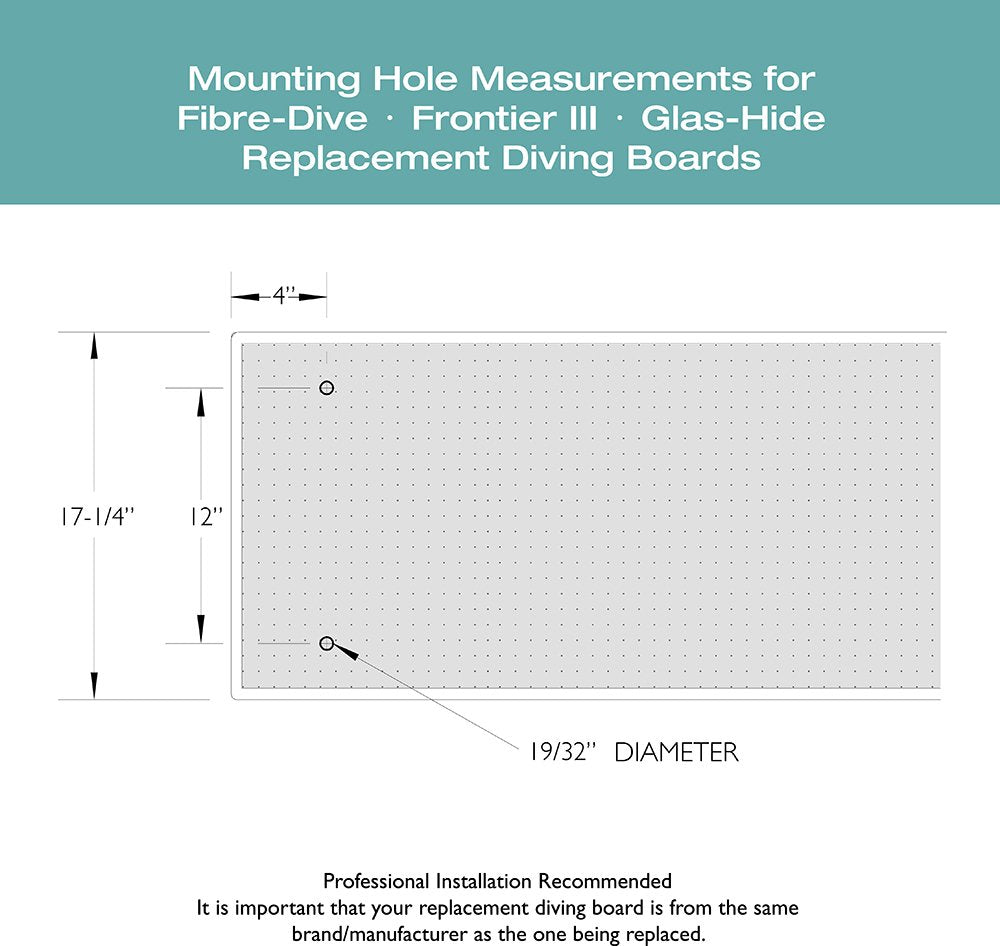 S.R. Smith 66-209-266S2-1 Fibre-Dive Replacement Diving Board, 6-Feet, Radiant White