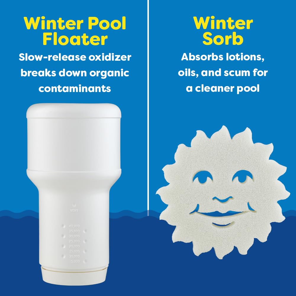 In The Swim Pool Closing Kit - Winterizing Chemicals for Above Ground and In-Ground Pools - Up to 15,000 Gallons