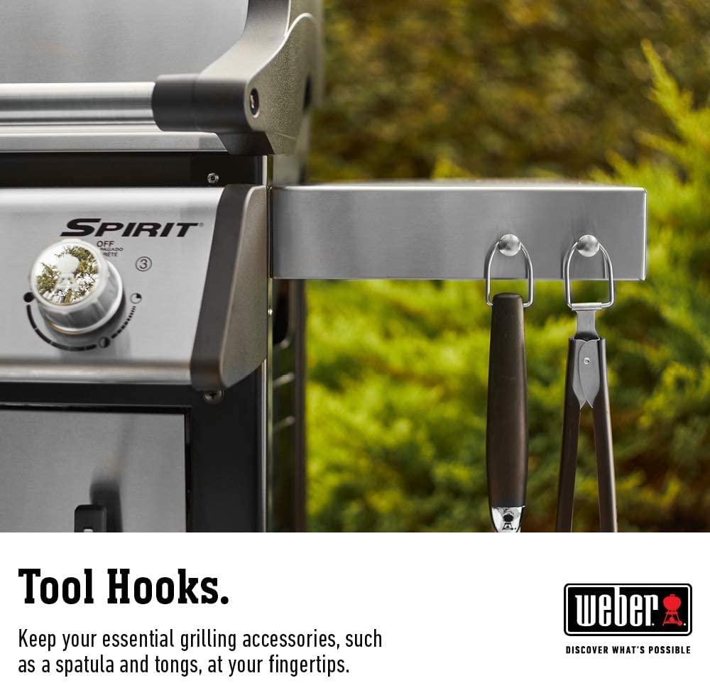 Weber Spirit S-315 Liquid Propane Gas Grill, Stainless Steel