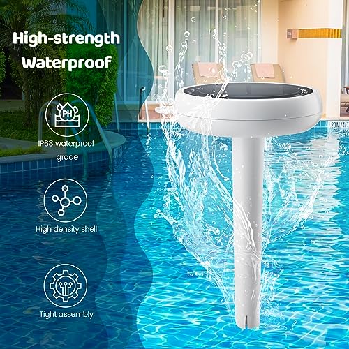 Pool Alarm, Briidea Solar Wave Alarm with Optimal Sensitivity Deployment, Combined with Indoor and Outdoor Devices for Dual Alarming, Providing Additional Security for Your Children and Pets