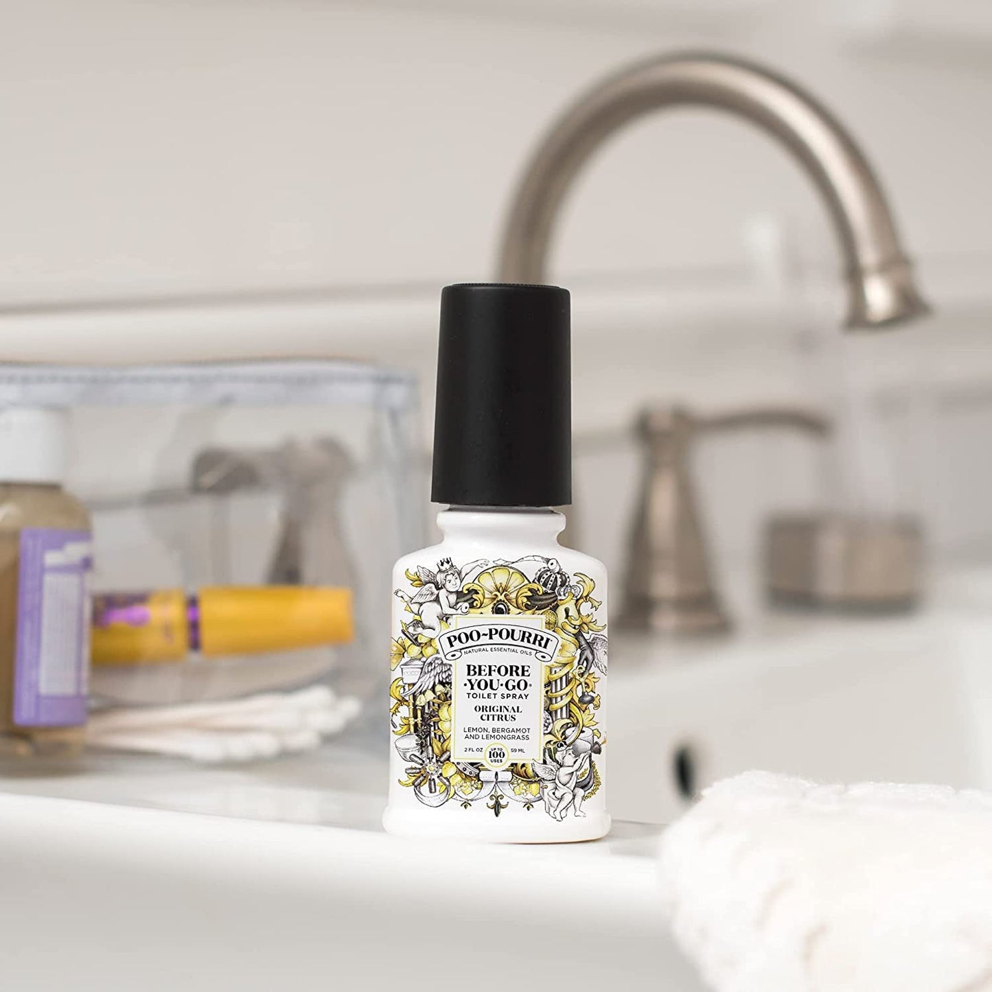 Poo-Pourri Before-You-Go Toilet Spray, Original Citrus, 2 Fl Oz - Lemon, Bergamot and Lemongrass