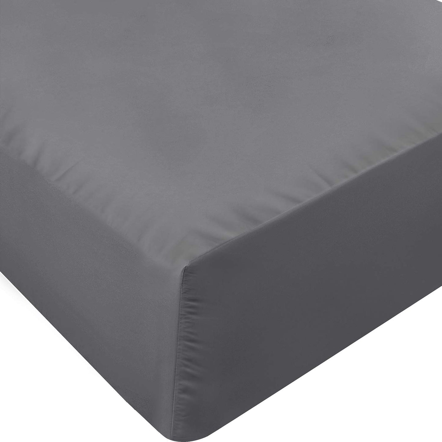 Utopia Bedding Cal King Fitted Sheet - Bottom Sheet - Deep Pocket - Soft Microfiber -Shrinkage and Fade Resistant-Easy Care -1 Fitted Sheet Only (Grey)