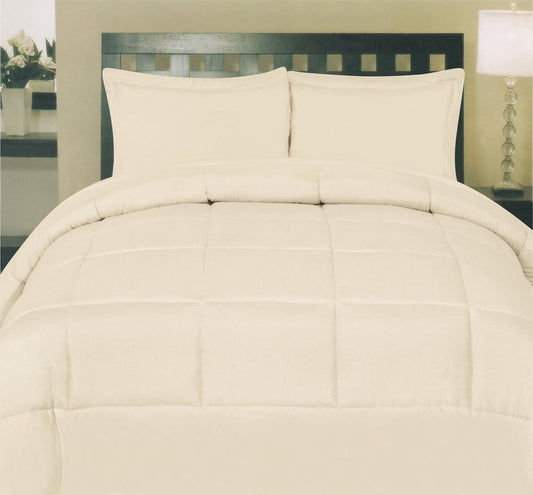 Sweet Home Collection White Goose Down Alternative Comforter, Twin, Cream