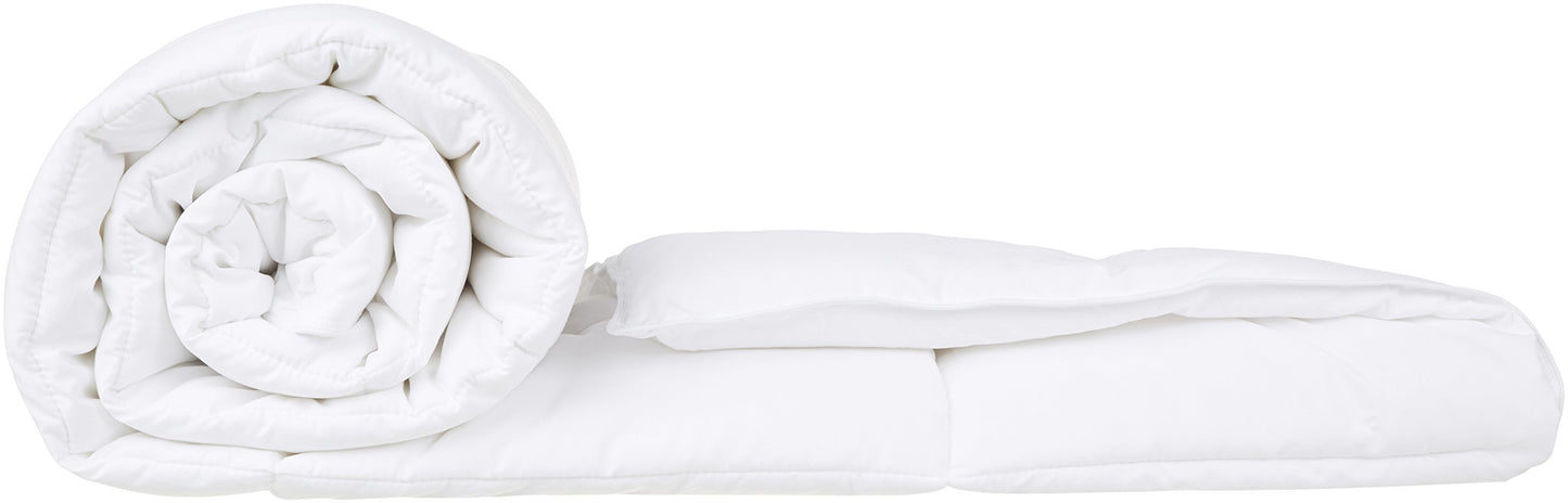 Amazon Basics White Down Alternative Comforter and Duvet Insert with Corner Tabs (Twin, Light)