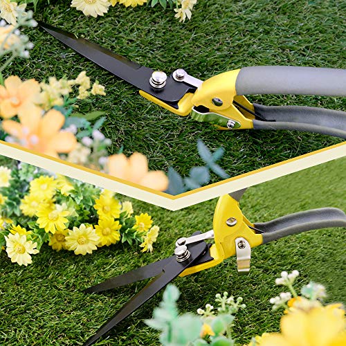 Jardineer Grass Shears Handheld, Razorsharp Hand Grass Clippers, Non-Slip Grass Clippers & Shears, Grass Shears Manual for Lawn, Hand Shears and Clippers for Grass