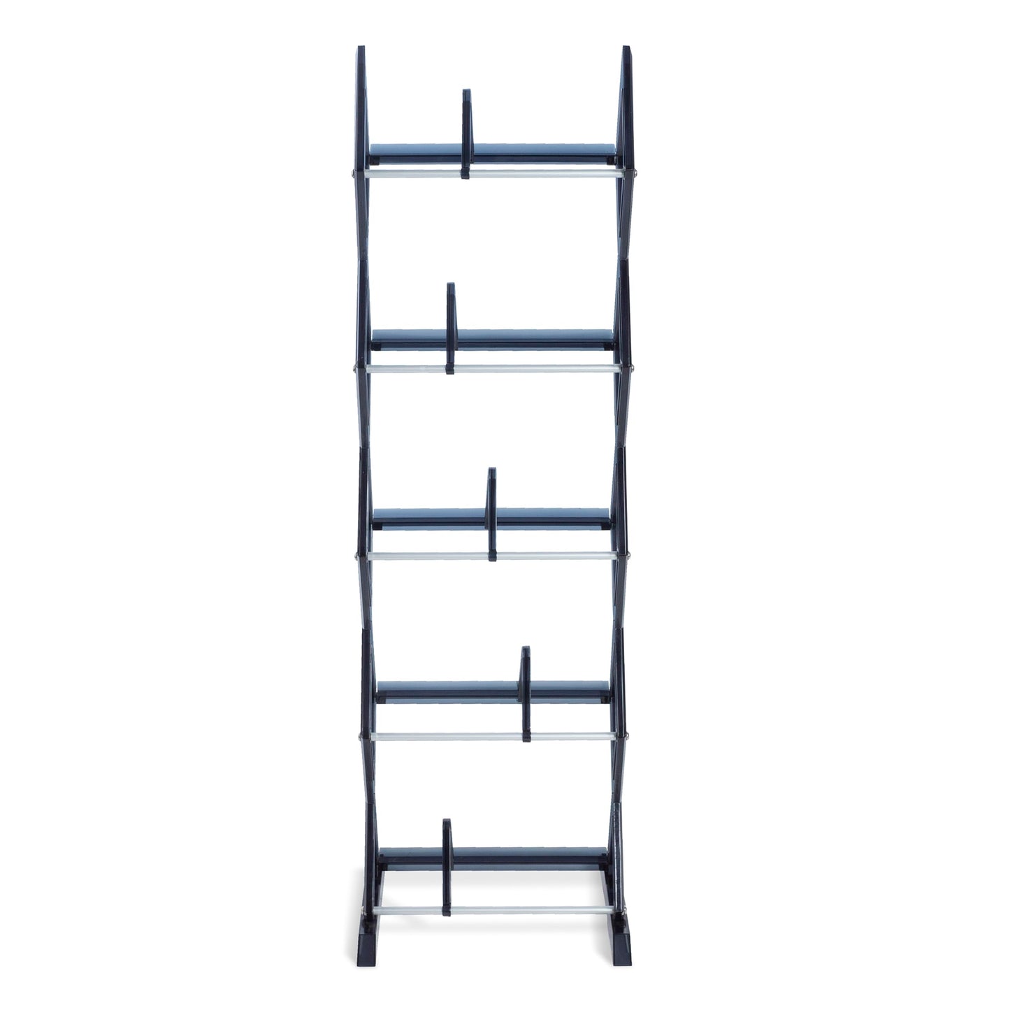 Atlantic Mitsu 5-Tier Portable Media Storage Rack – Protects & Organizes Prized Music, Movie & Video Games Collections, PN 64835195 in Smoke