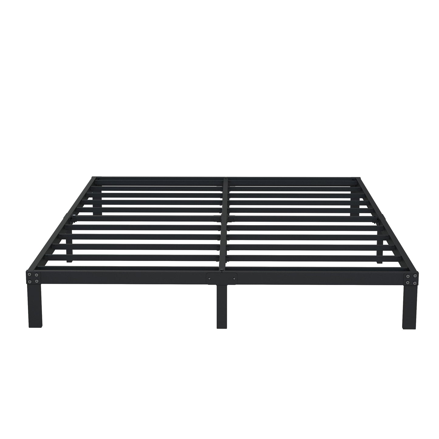 DiaOutro 9 Inch California King Bed Frames Heavy Duty Low Profile Metal Platform No Box Spring Needed Mattress Foundation, Easy to Assembly, Noise Free, Black