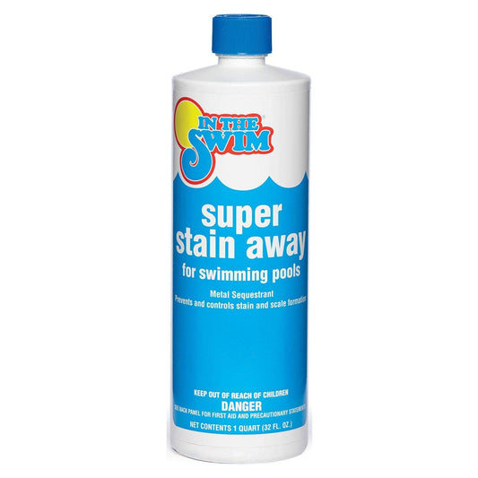 In The Swim Super Stain Away - The Ultimate Swimming Pool Stain Remover – Prevents Stains, Scaling, and Build-Up in Swimming Pools - 1 Quart