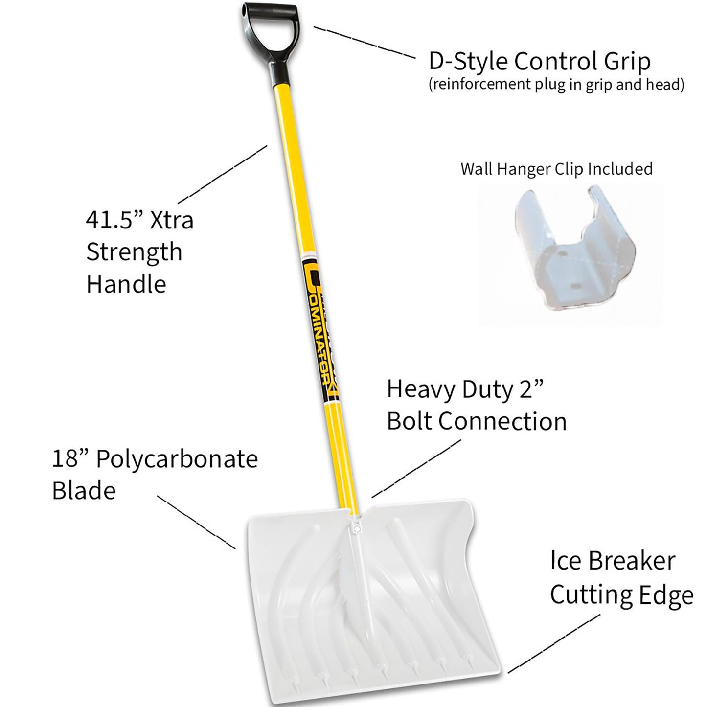 The Snow Dominator - Snow Pusher & Scoop Combo Tool