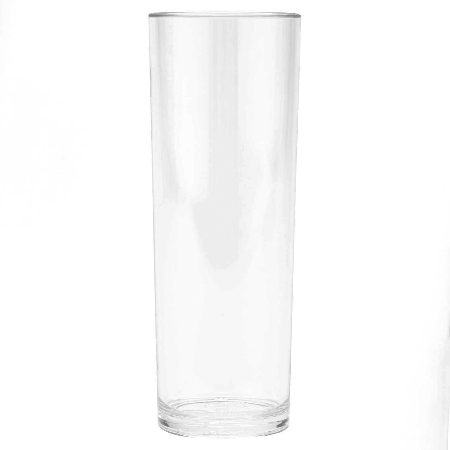 G.E.T. H-14-1-SAN-CL-EC Clear 14 oz. Tom Collins, Break Resistant Dishwasher Safe San Specialty Drinkware Collection (Pack of 4)