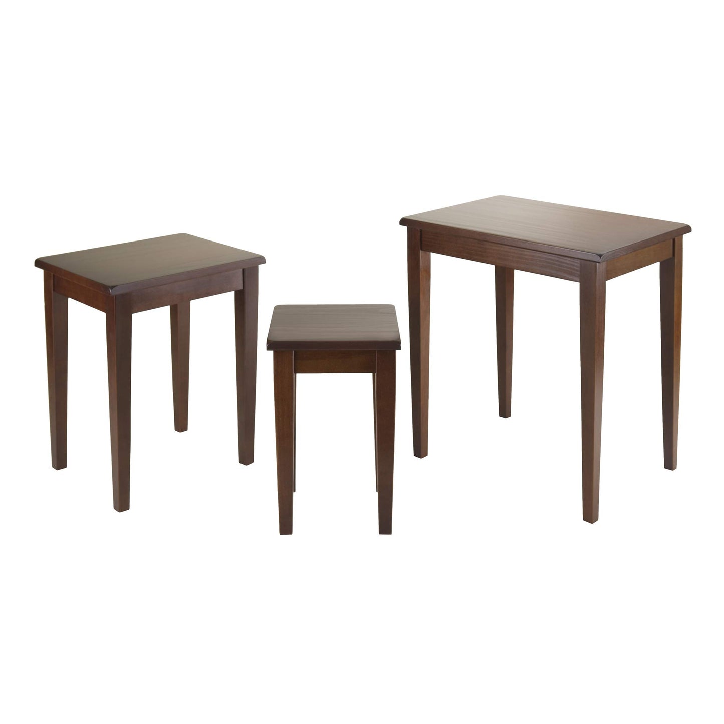 Winsome Wood Regalia Accent Table, Walnut, 14.9"D x 20"W x 21.6"H