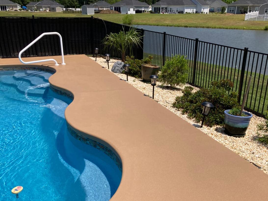 Cool Decking Pool Deck Paint For Coating - Waterproof Concrete Paint that Repairs, Seals, and Cools Your Surfaces - Covers 150 Square Feet