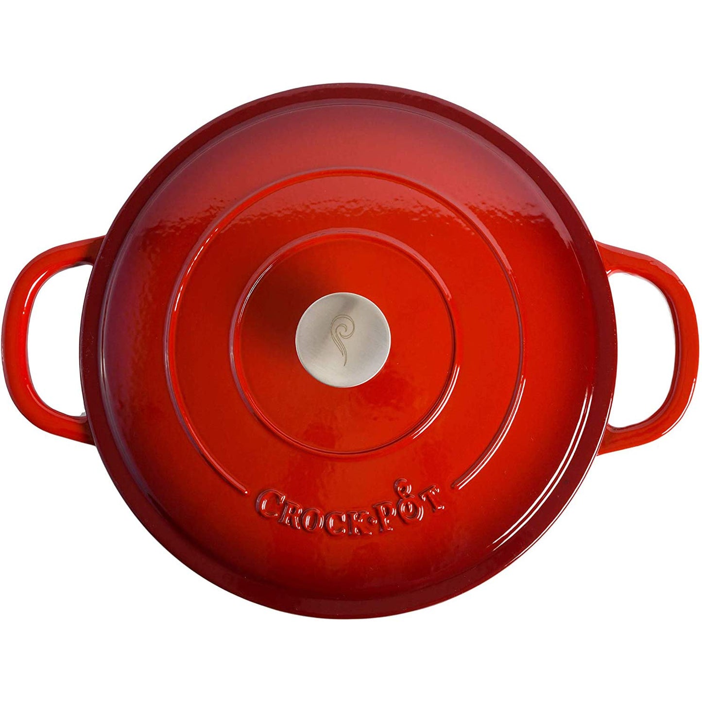 Crock-Pot Crock Pot Artisan Enameled Cast Iron Braiser W/Lid, 5 Quart, Scarlet Red