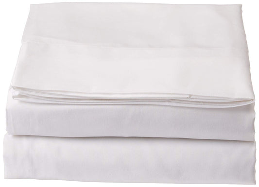 Luxury Flat Sheet on Amazon Elegant Comfort Wrinkle-Free 1500 Premier Hotel Quality 1-Piece Flat Sheet, Full Size, White