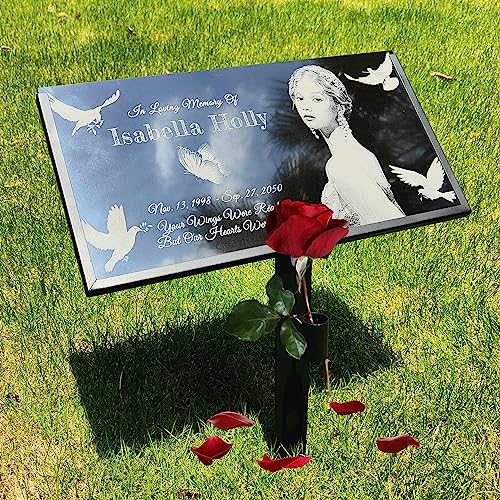 Human Memorial Stone Personalized,Grave Plaque,Graves Stones,Grave Marker,Memorial Grave,Grave Decorations,Headstones for Graves