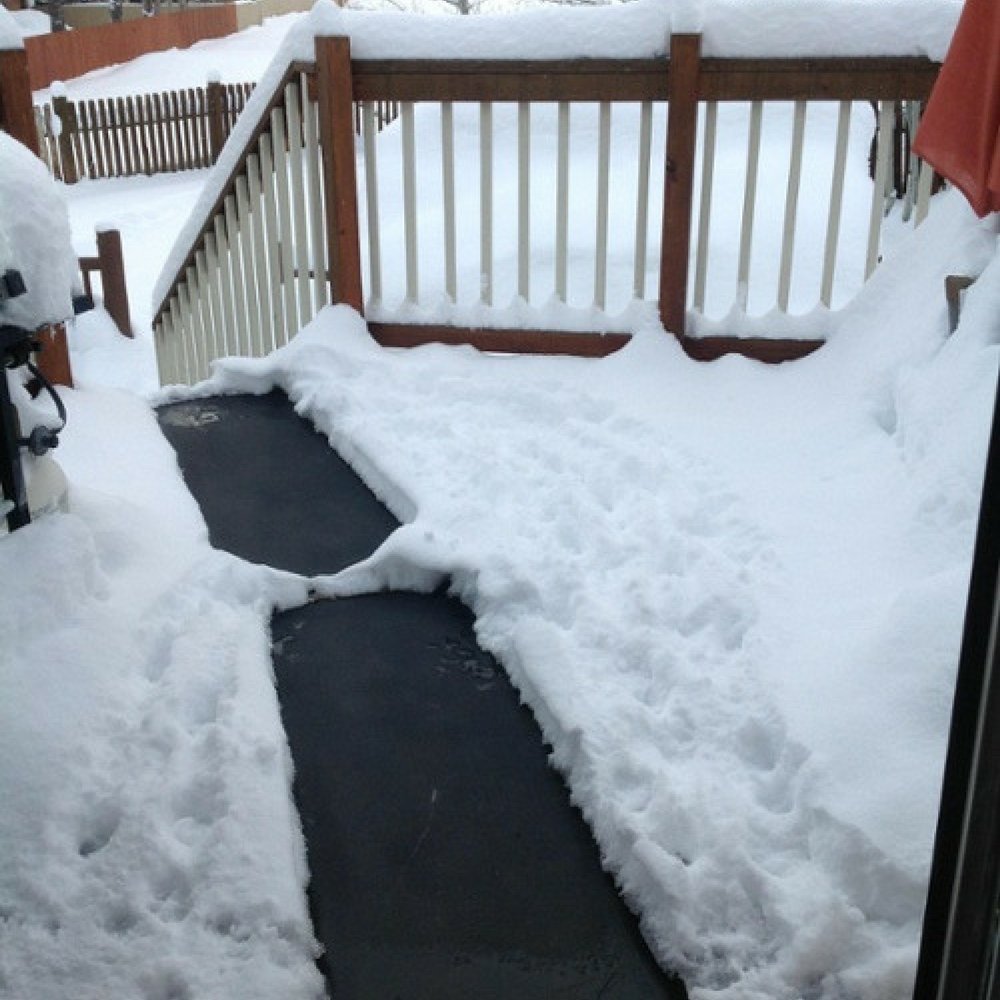 HeatTrak Heated Snow Melting Mats - Heated Outdoor Mats for Walkways - Electric Snow Melting Mats for Decks and Sidewalks - Trusted No-Slip Snow and Ice Melt Heated Sidewalk Mat (20” x 60")