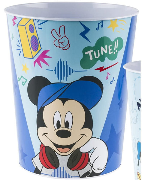 Mickey Tin Waste Bin- 8" (Dark Blue)