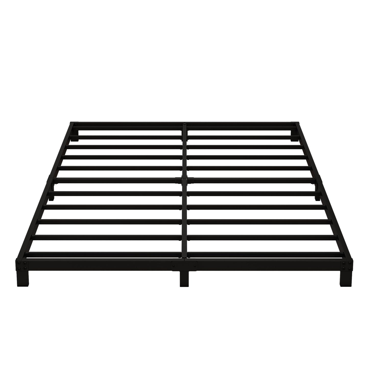 Fly-CTsoar 5 Inch Low Queen Bed Frame Heavy Duty Metal Platform, No Box Spring Needed, Easy Assembly Mattress Foundation, No Noise, Black