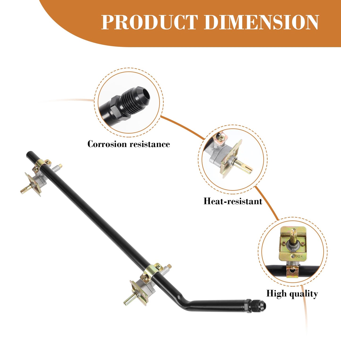 MOASKER Griddle Burner Control Valve with Igniter Port for Blackstone 28 Inch Flat Top Grill Griddle 1517 1605, Gas Griddle Valve Replacement Parts Compatible with Blackstone 28“ Gas Griddle