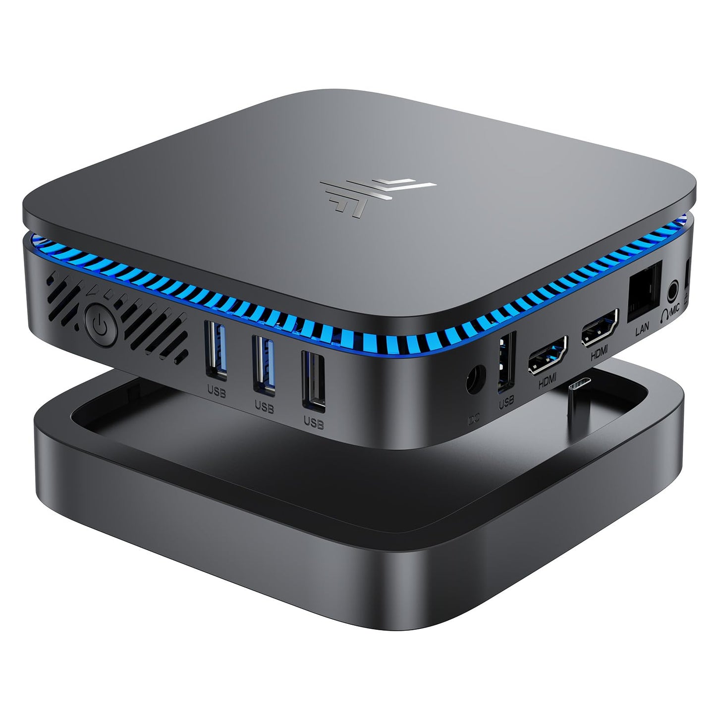 KAMRUI AK1PLUS Mini PC with Windows 11, 12th Gen N95 Processor(Up to 3.4GHz), Mini Desktop Computers 8GB DDR4 256GB SSD Support 4K Display, WiFi/BT for Business, Office, Home Server