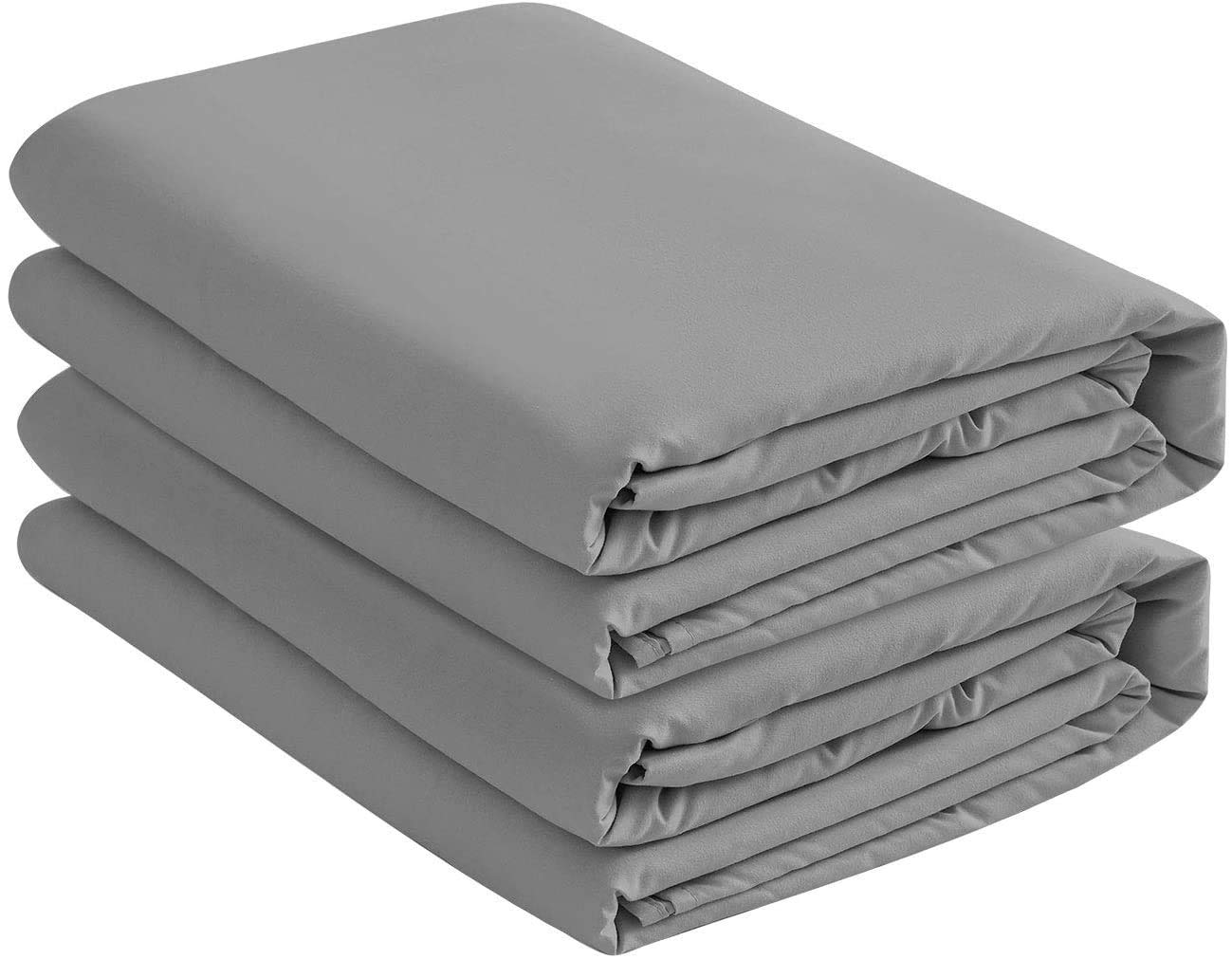 Micro Fiber 2 Full XL Fitted Bed Sheets (2-Pack) Soft and Comfy - Full Extra Long, 15" Deep Pocket, 39" x 80" Great for Extra Long Full Size Beds (Twin XL, Grey)
