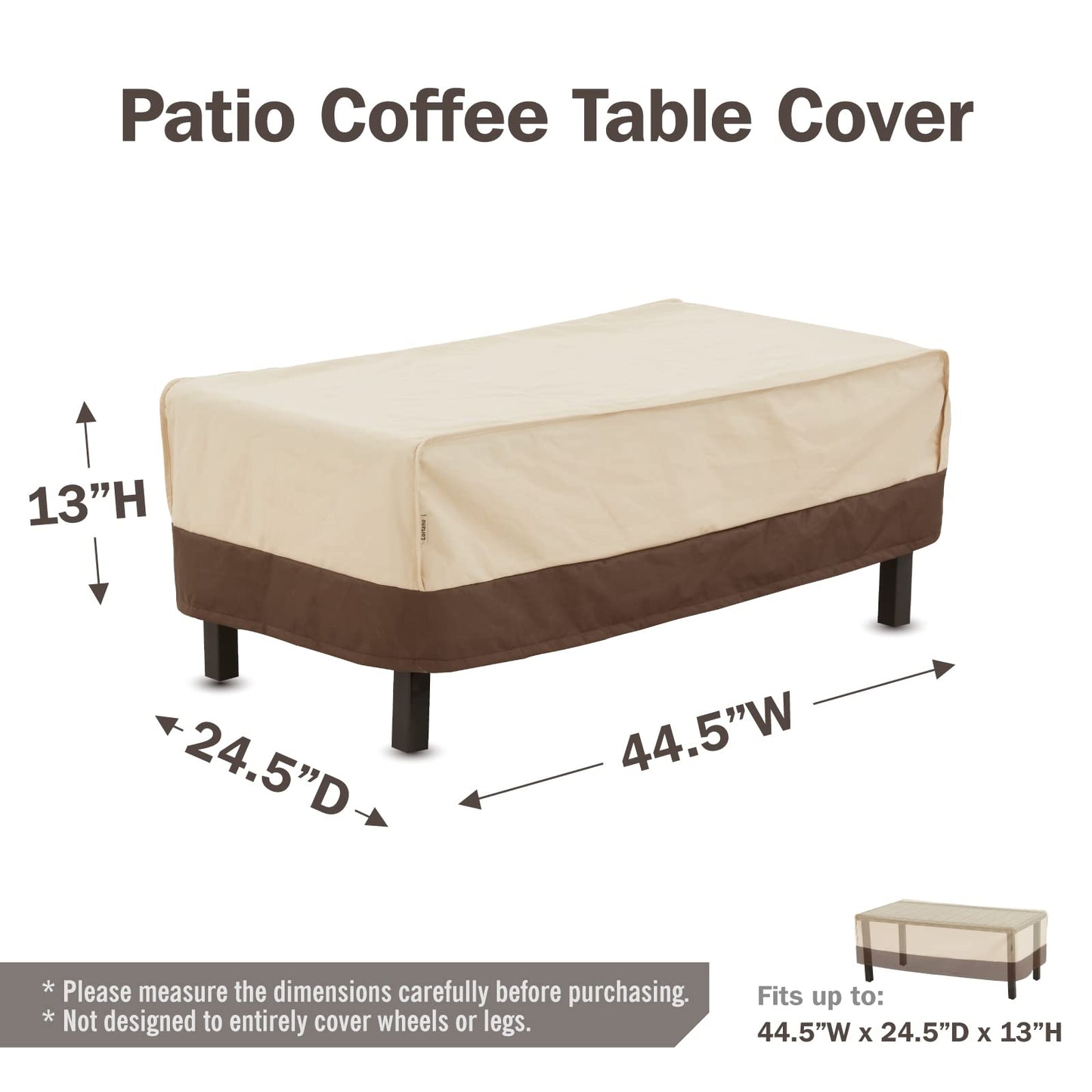 loriano Patio Furniture Cover Set, 4 Piece Outdoor Furniture Cover Waterproof, 600D Heavy Duty Lawn Patio Set Covers