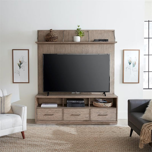 Entertainment Center in Burnished Beige