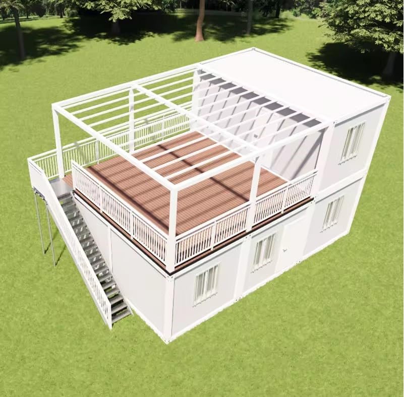 Modern Prefab Modular Steel Home with Customizable Interior - Fully Equipped Mobile, Vacation Home - 20 or 40 ft Available