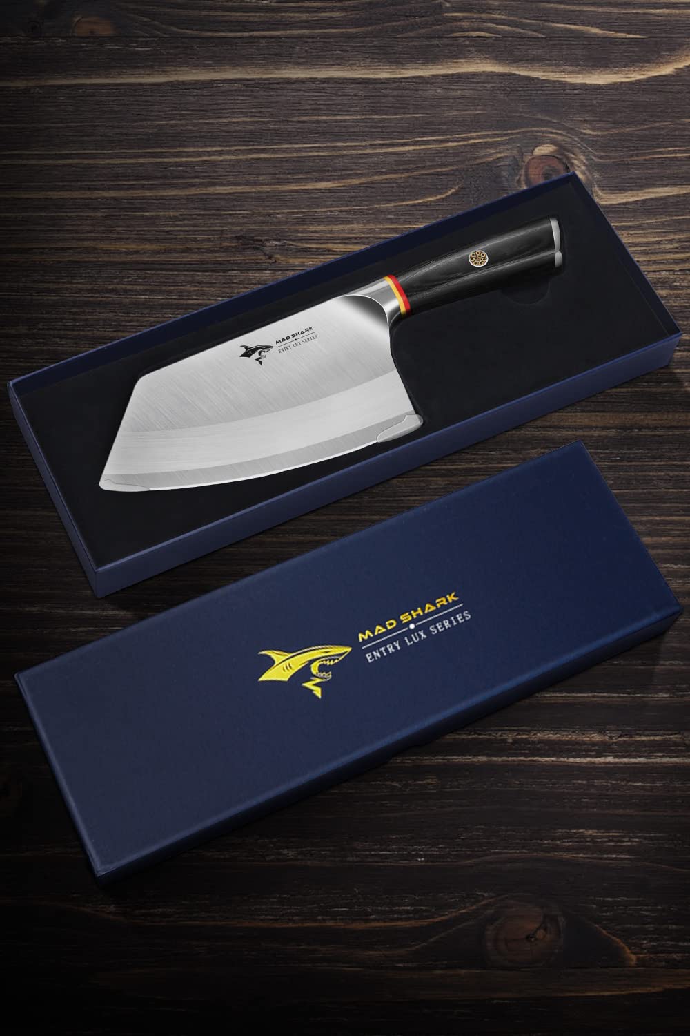 MAD SHARK Cleaver Knife 7 Inch for Vegetable and Boneless Meat, Razor Sharp Chinese Chef Knife