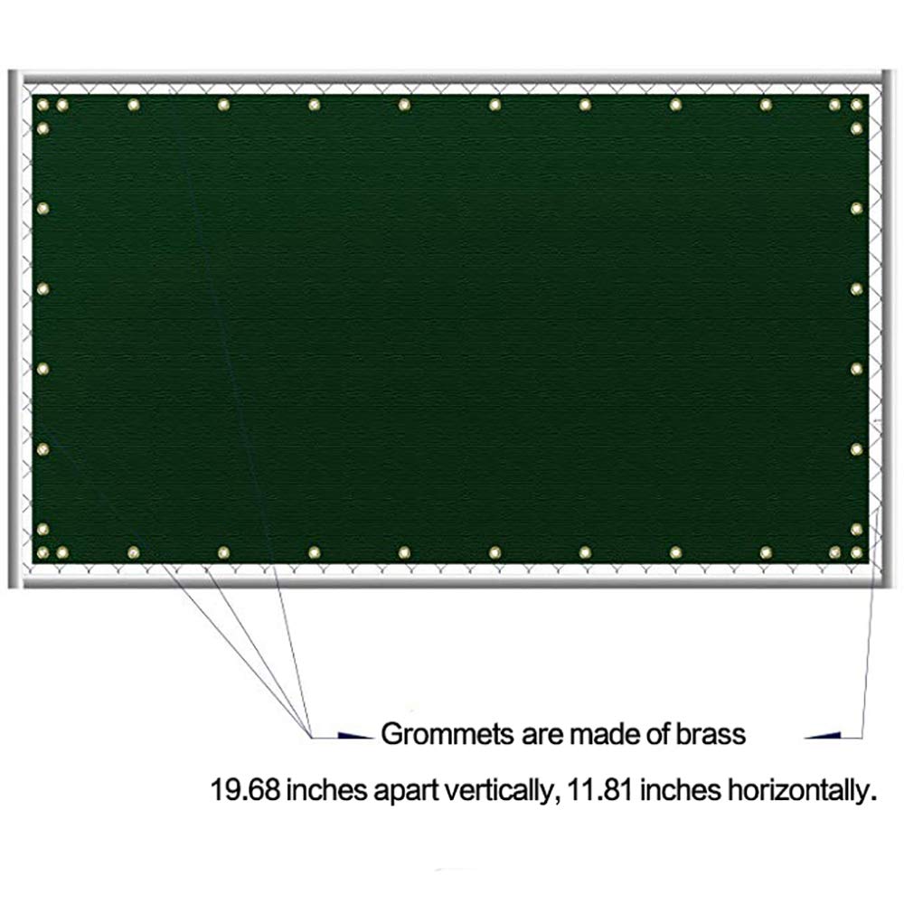 Sunnykud Fence Privacy Screen 4'x25' Heavy Duty Fencing Mesh Shade Net Cover for Outdoor Yard Garden - Dark Green