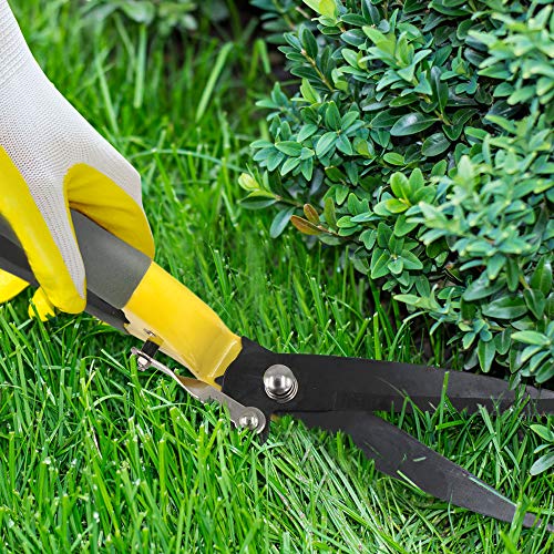 Jardineer Grass Shears Handheld, Razorsharp Hand Grass Clippers, Non-Slip Grass Clippers & Shears, Grass Shears Manual for Lawn, Hand Shears and Clippers for Grass