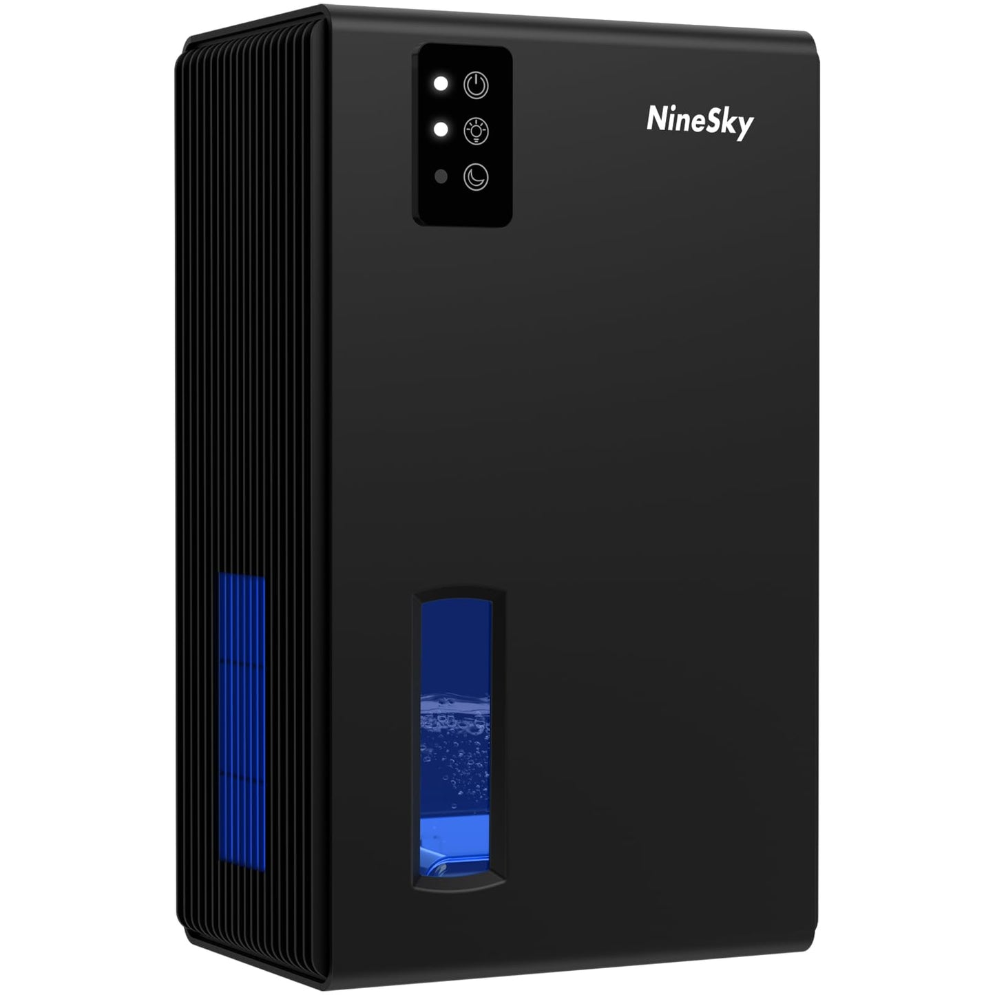 NineSky Dehumidifier for Home, 95 OZ Water Tank, (1000 sq.ft) Dehumidifiers for Bathroom Bedroom Basement with Auto Shut Off,7 Colors LED Light(Black)