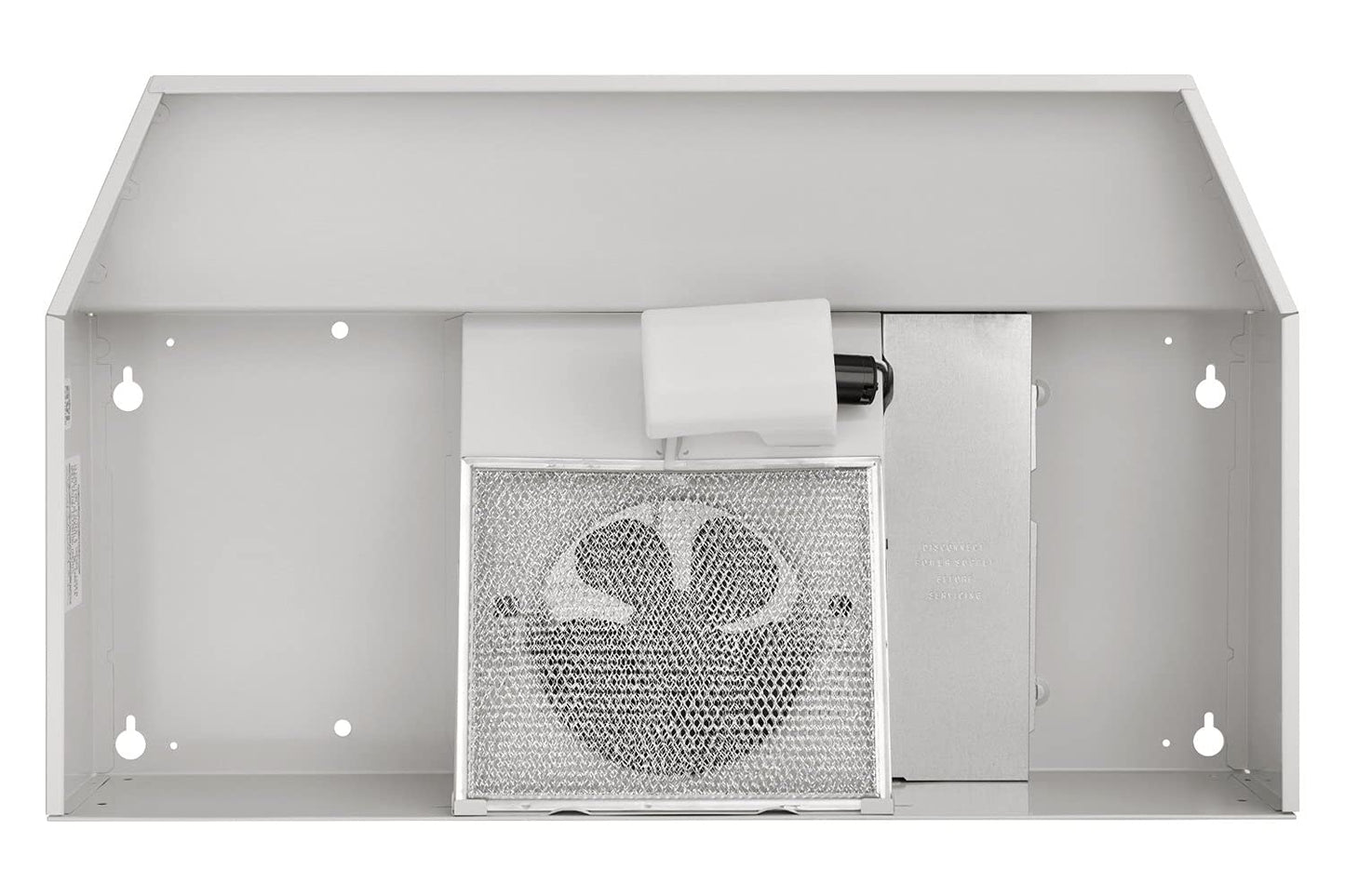 Broan-NuTone 413001 Non-Ducted Ductless Range Hood with Lights Exhaust Fan for Under Cabinet, 30-Inch, White