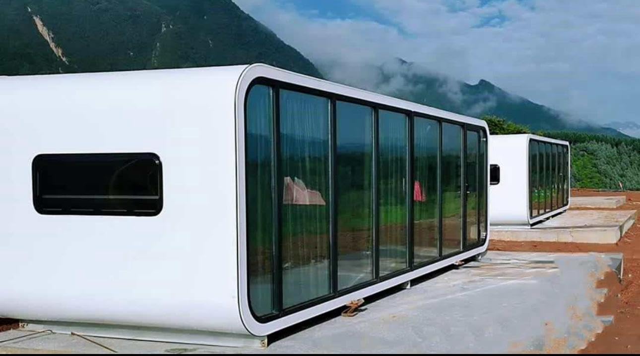 2024 New Apple 20ft 40ftmodular prefab Tiny Homes Modern Luxury Mobil Living Home ; Outdoor Detachable Prefab House Living and Working Apple Cabin