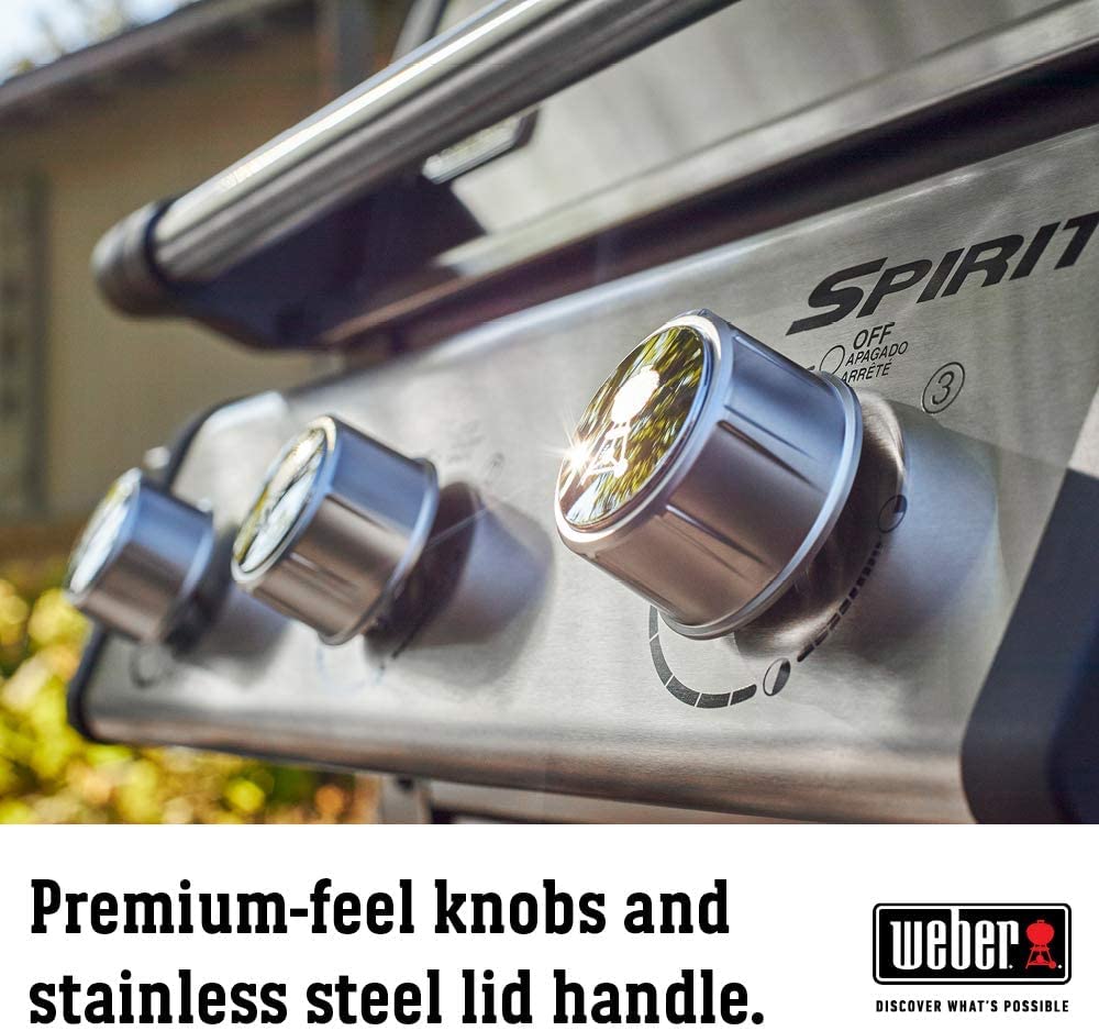 Weber Spirit S-315 Liquid Propane Gas Grill, Stainless Steel