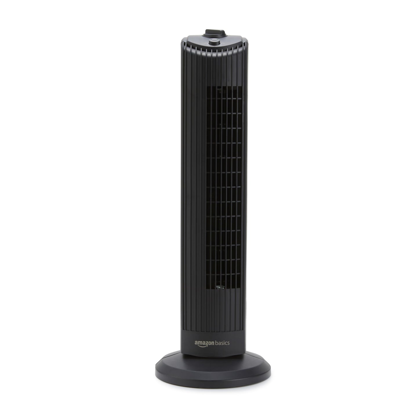 Amazon Basics Oscillating Tower Fan For Bedroom, Cooling, Home, Mechanical Control, 3 Speeds, 28 inch, Black