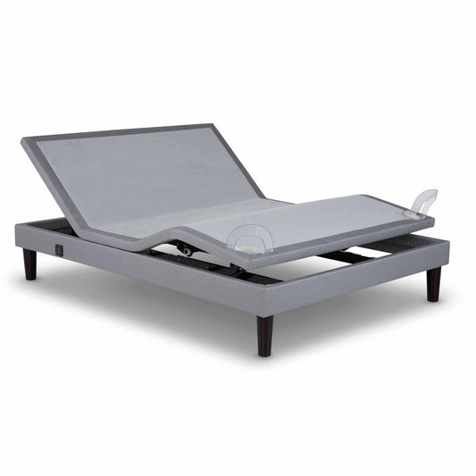 Spinal Solution 3 Positions Adjustable Bed with Dual 3 Speed Massage, Full X-Large, Grey