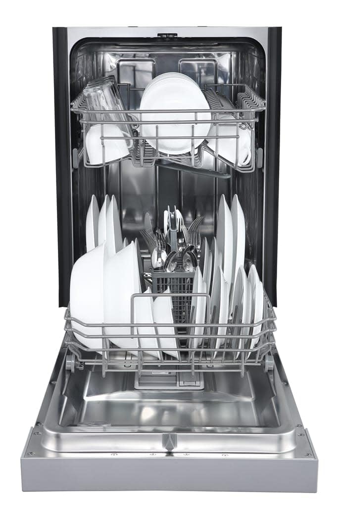 EdgeStar BIDW1802 18 Inch Wide 8 Place Setting Energy Star Certified Built-In Front Control Dishwasher - Stainless Steel