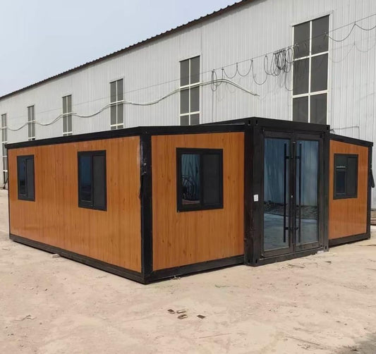 New 2024 Expandable House Portable Prefabricated Tiny Home with Kitchen cabinets,Expandable Container House,bedrooms, Kitchen, Bathroom, Modern Home, with Thermal Break Door.