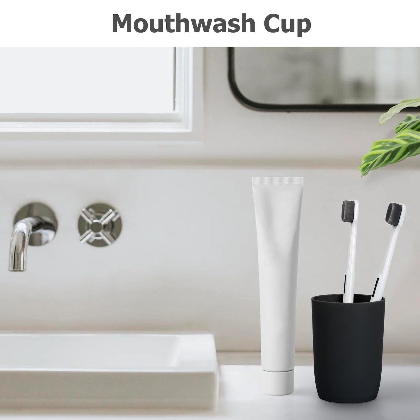 Topsky 4pcs Bathroom Tumbler Toothbrush Cup Plastic Tumblers Water Tumbler Reusable Drinkware Drink Cup Mouthwash Cup Bathroom Brushing Cup