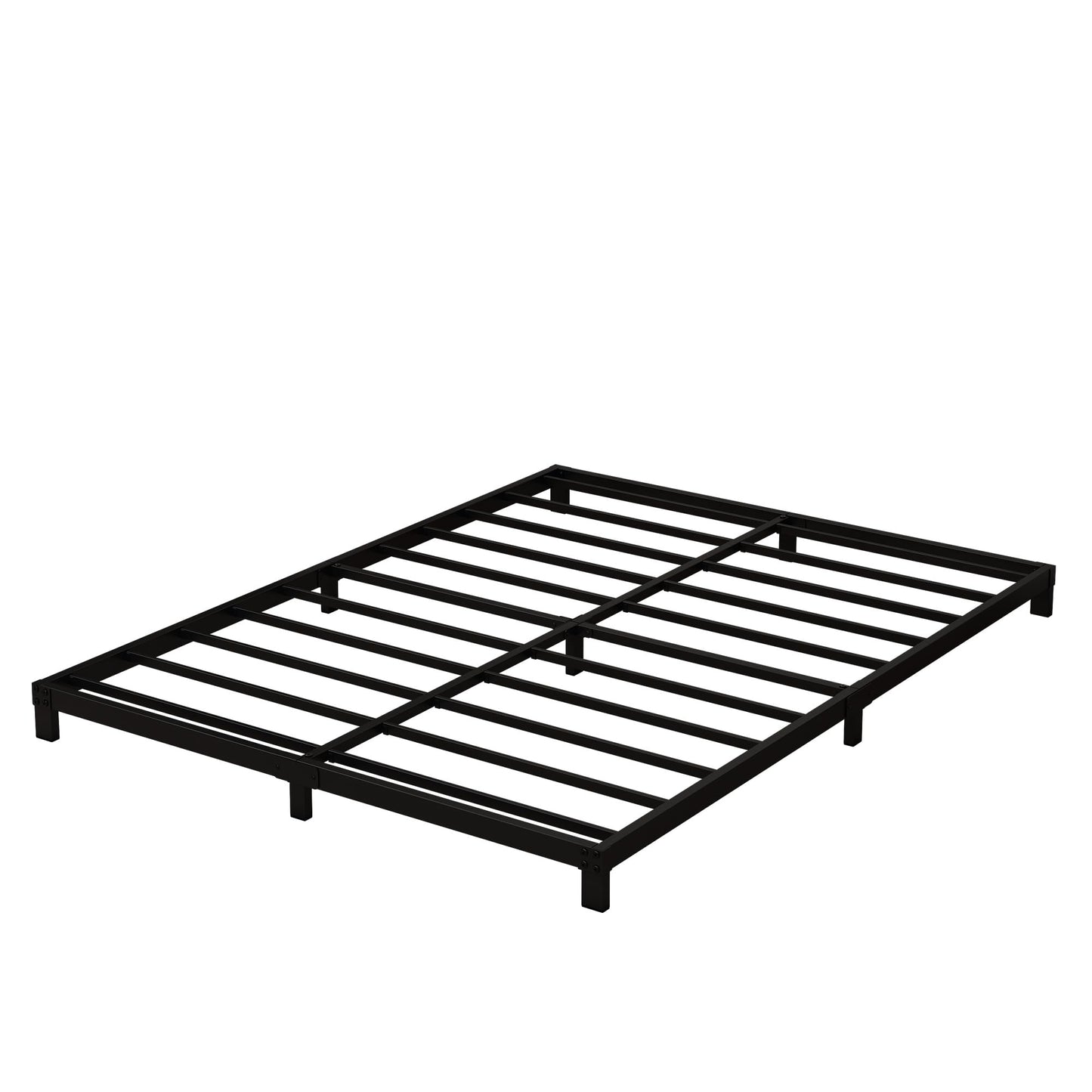 Fly-CTsoar 5 Inch Low Queen Bed Frame Heavy Duty Metal Platform, No Box Spring Needed, Easy Assembly Mattress Foundation, No Noise, Black