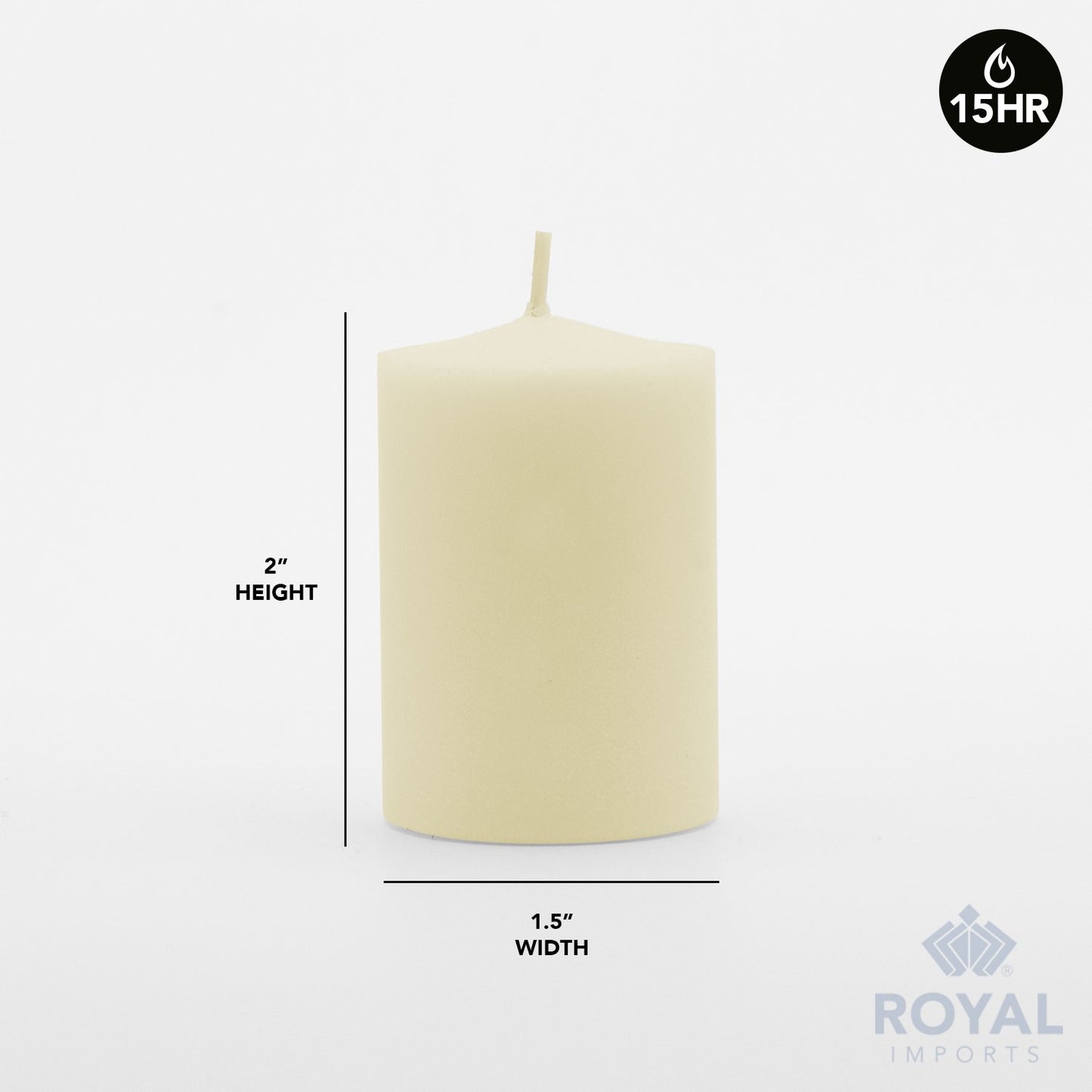 Royal Imports Votive Candle, Unscented Ivory Wax, Box of 36, for Wedding, Birthday, Holiday & Home Decoration (15 Hour)