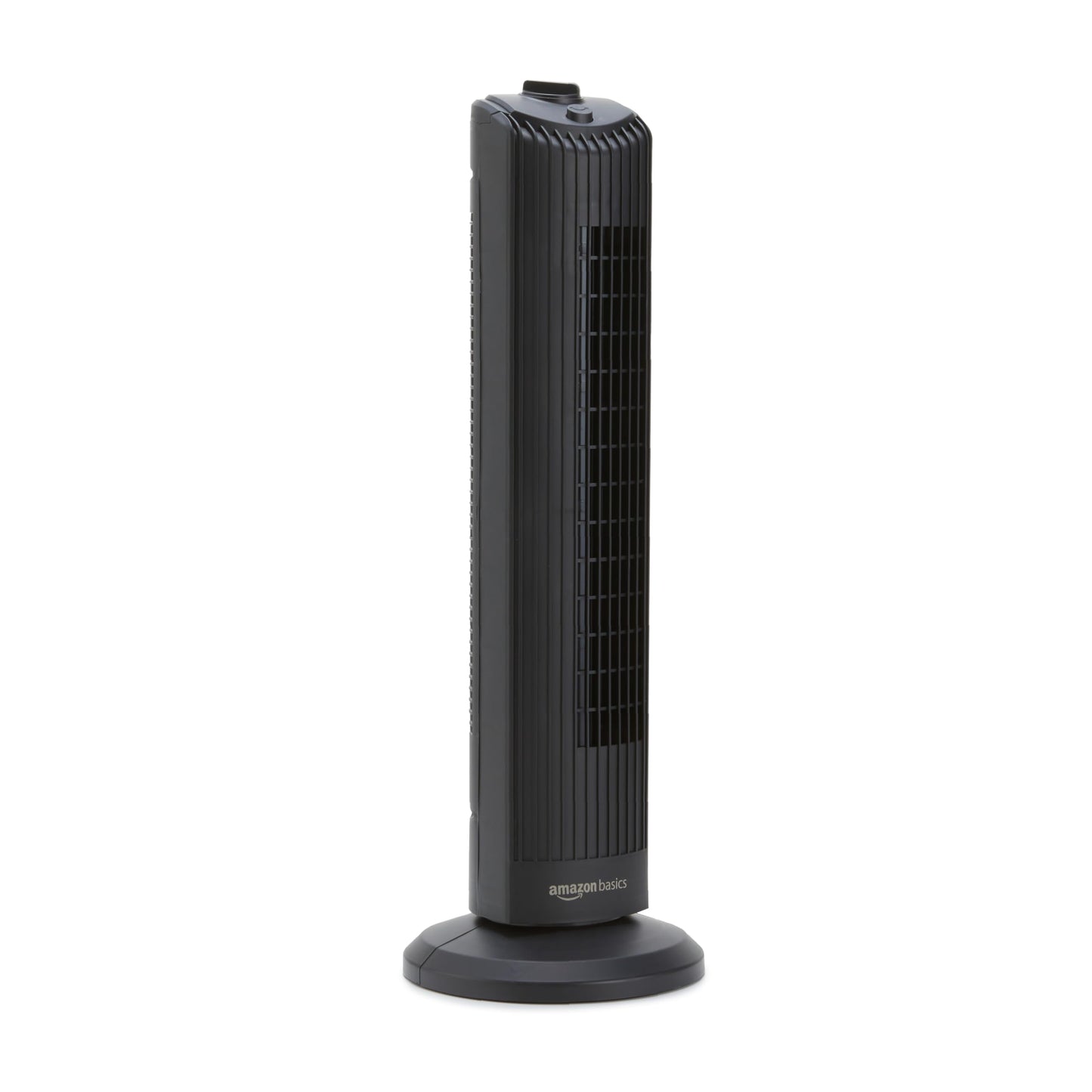 Amazon Basics Oscillating Tower Fan For Bedroom, Cooling, Home, Mechanical Control, 3 Speeds, 28 inch, Black