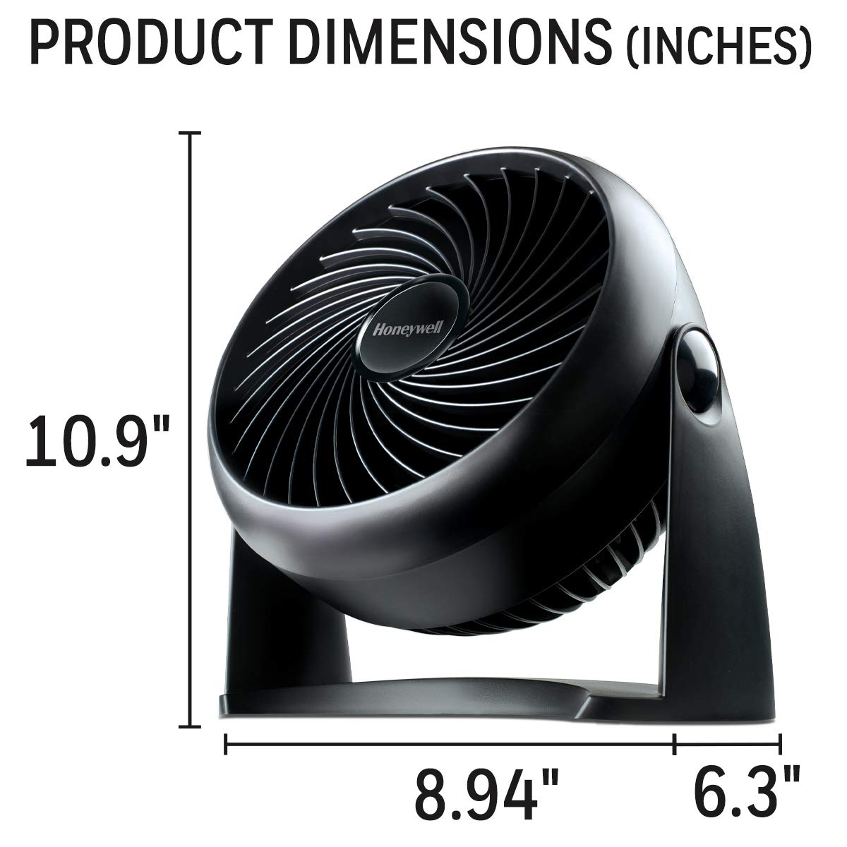 Honeywell HT-900 TurboForce Air Circulator Fan Black, Small