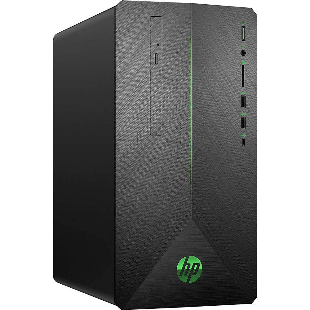 HP Pavilion Gaming PC Desktop Computer, AMD Ryzen 5 2400G, AMD Radeon RX 580, 8GB RAM, 1TB hard drive, Windows 10 (690-0020, Black)