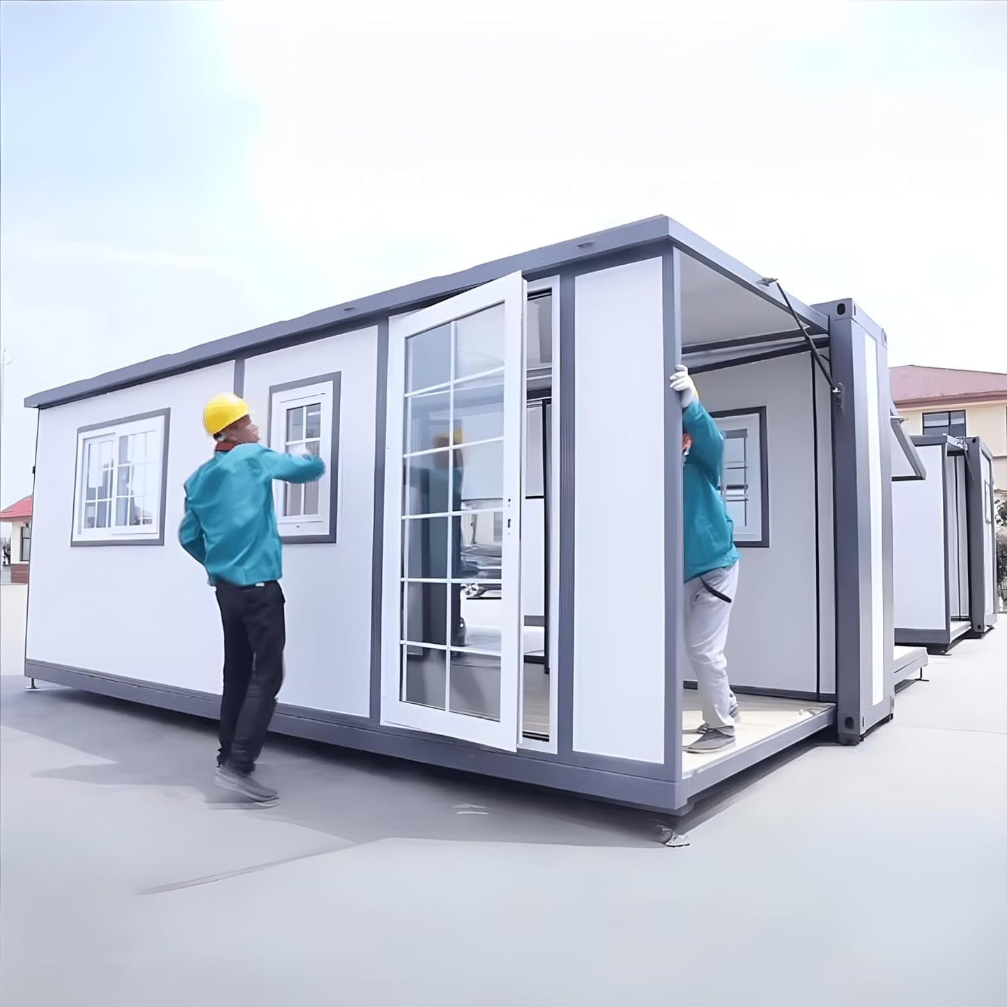 Tiny Home Kit Prefab House, (16.5x20Ft) Portable & Foldable Container House, a Great House to Live in, Versatile for Various uses, A Great Option for Movable Living
