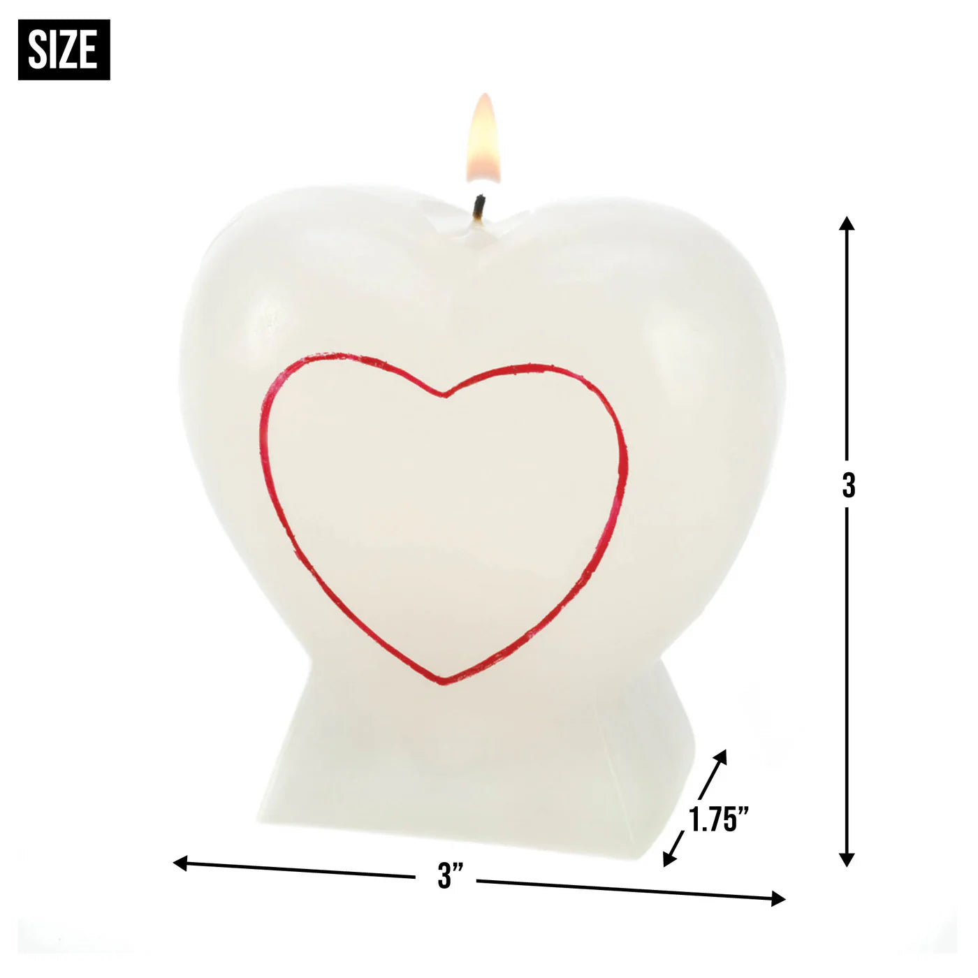 Hearts And Lips Glow Candles