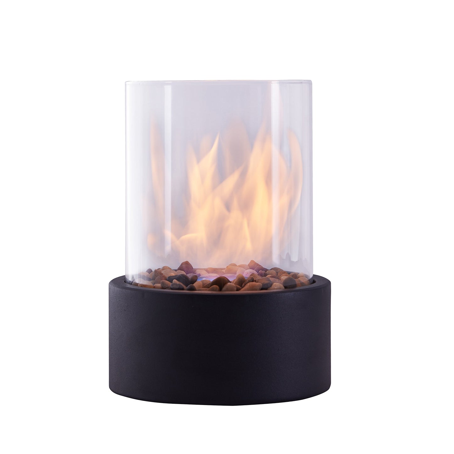 Danya B. Indoor and Outdoor Portable Tabletop Fire Pit – Vent-Less Smokeless Tabletop Fireplace Centerpiece - 2 Size Options