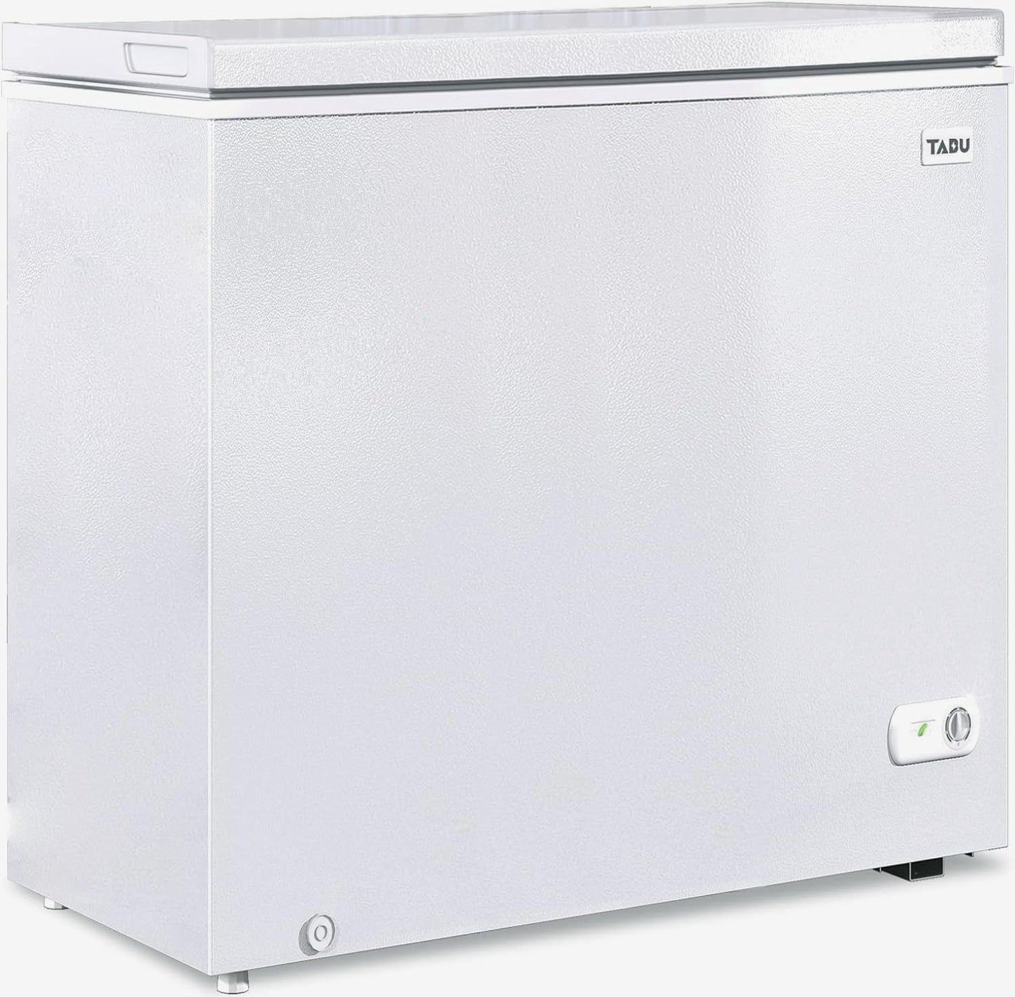 TABU 10.0 Cubic Feet Chest Deep Freezer, Large Chest Freezer with 7 Level Adjustable Thermostat, Top Opening Door Chest Freezer with Removable Storage Basket, White